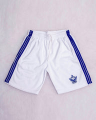 White & blue shorts