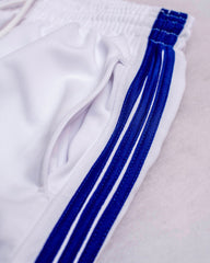 White & blue shorts